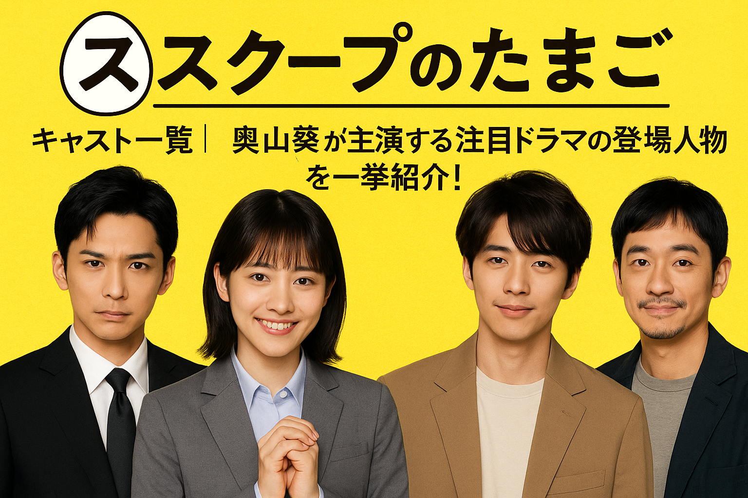 スクープのたまごキャスト一覧アイキャッチ