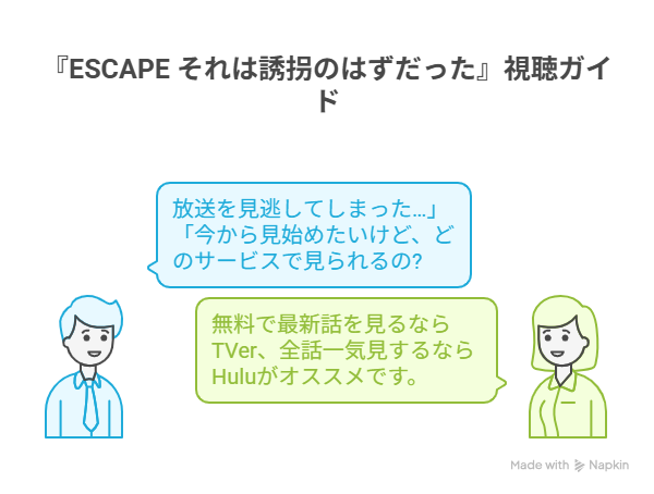 ESCAPEそれは誘拐のはずだった視聴ガイド