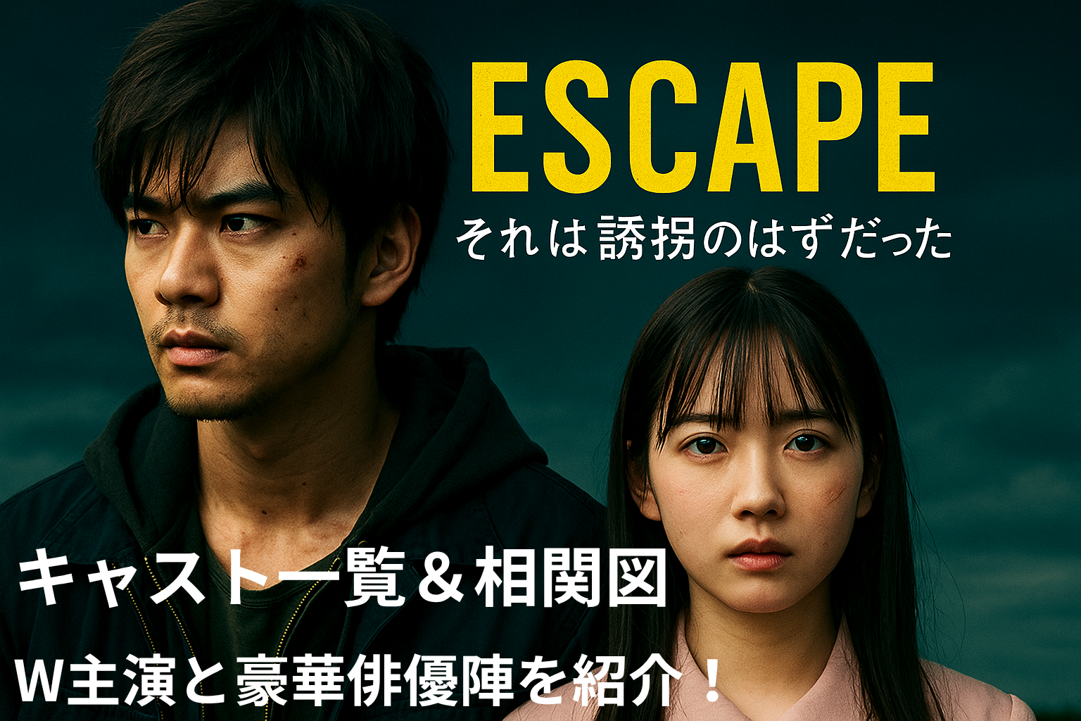 ESCAPEそれは誘拐のはずだったキャスト一覧アイキャッチ