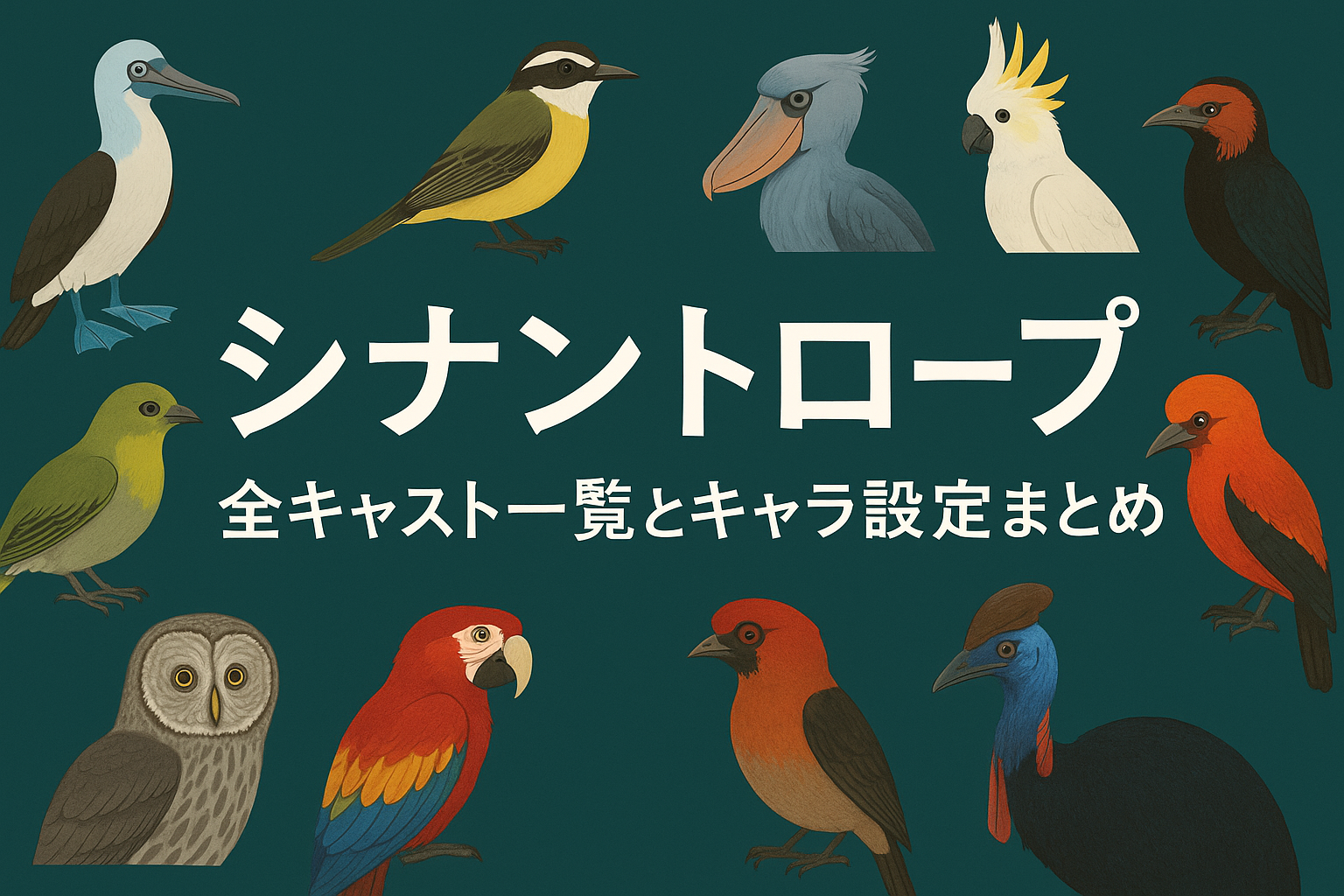 シナントロープキャスト一覧と鳥設定アイキャッチ
