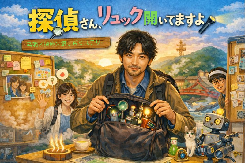 探偵さん、リュック開いてますよ口コミ・評価アイキャッチ